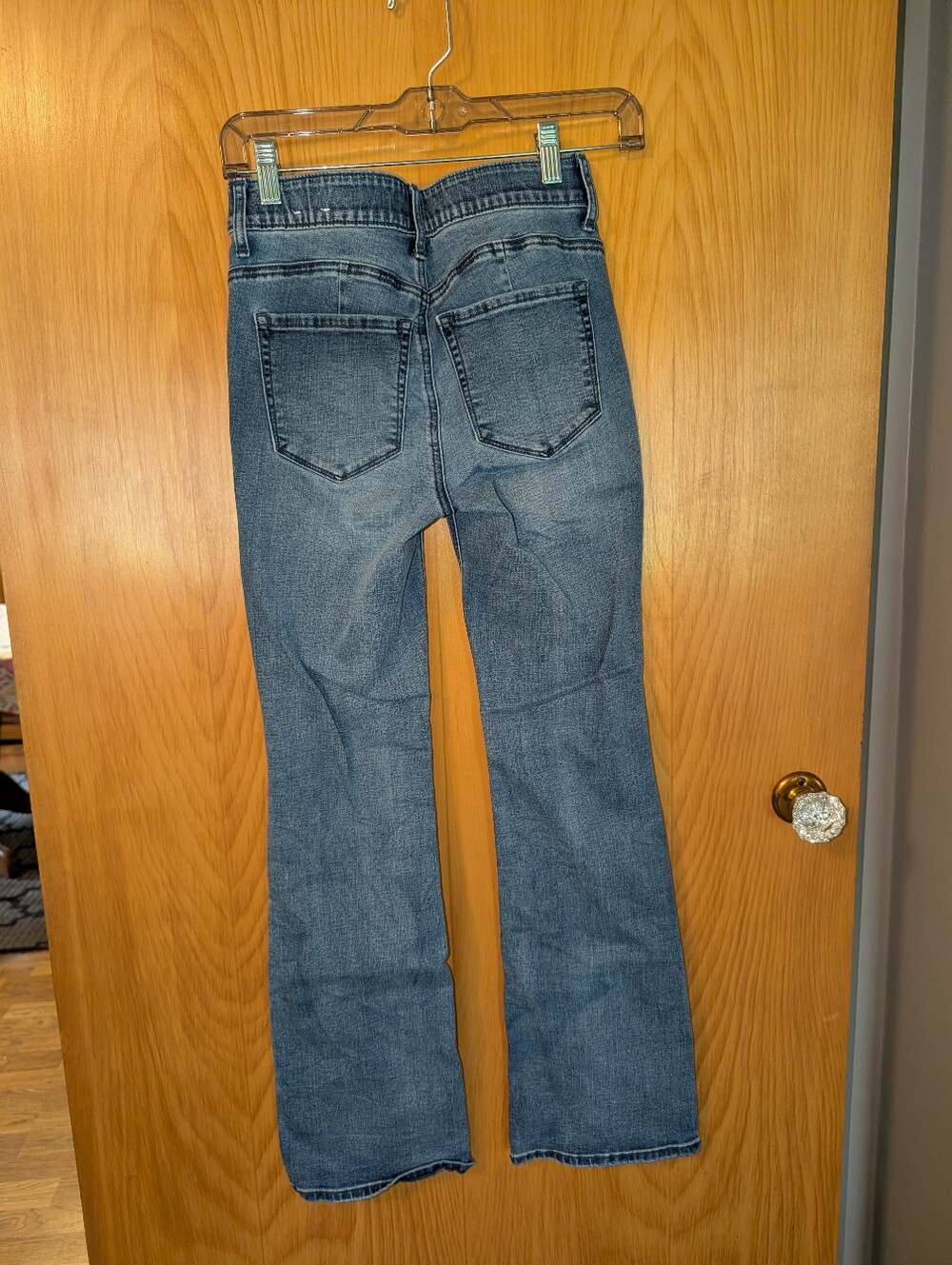White House Black Market Blue Bootcut Stretch Jeans - Picture 3 of 5